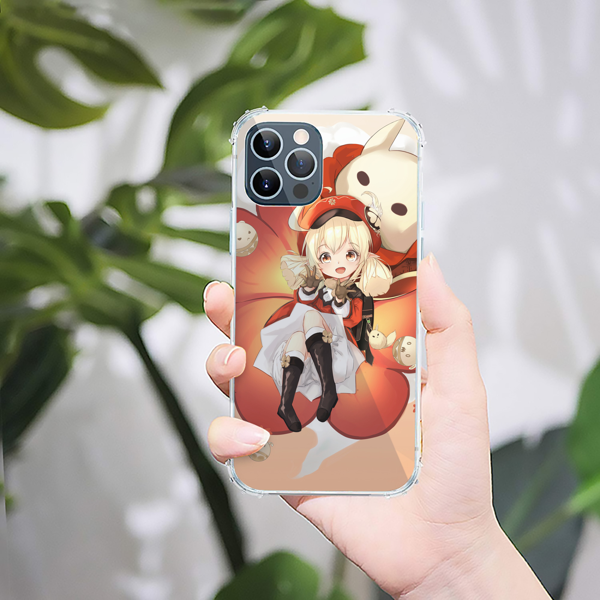 げんし神 genshin 【iPhone 12シリーズ対応】透明スマホケース（クリアソフトケース）